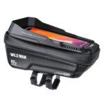 WILD MAN XT2S 1L EVA Hard Shell bicicleta de montaña bolsa de haz delantero ciclismo bolsa de teléfono impermeable, XT2S