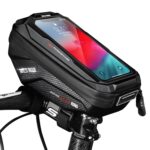 WILD MAN X1 1L EVA Hard Shell bicicleta teléfono pantalla táctil manillar bolsa impermeable ciclismo bolsa, X1 1L (Red), X1 1L (Black) - Imagen 2