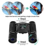 Potentes binoculares plegables HD para cazar y acampar al aire libre, 200 x 25 Standard - Imagen 4