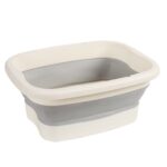 Lavabo plegable para masaje de pies, cubo para baño de pies, 15L, Without Lid Gray