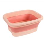 Lavabo plegable para masaje de pies, cubo para baño de pies, 15L, Without Lid Pink