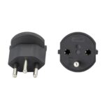 Enchufe convertible de UE a Suiza con adaptador de viaje con cable de tierra, Without Shell
