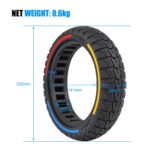 Neumáticos de panal todoterreno coloridos Flick de 8,5 x 2 pulgadas para Xiaomi M365 / Pro / Pro 2 / 1S / Lite, 8.5 x 2-6 (Blue) - Imagen 3
