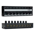 Amplificador de auriculares multicanal de monitoreo de 8 canales para estudio de grabación, enchufe de EE. UU.