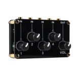 Consola mezcladora pasiva de línea estéreo portátil de 4 vías, TX400