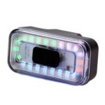 Luz de advertencia para casco, luz trasera de bicicleta, luz colorida recargable de 60 lúmenes, BF-913
