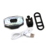 Luz de advertencia para casco, luz trasera de bicicleta, luz colorida recargable de 60 lúmenes, BF-911 - Imagen 2