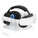 Para Meta Quest 3 Diadema recargable Correa ajustable para la cabeza Batería incorporada de 6000 mAh, Rechargeable Headband - Imagen 2