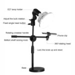 Luz de relleno en forma de hongo + Kit de soporte de fotografía superior de escritorio para foto/vídeo, 80W 120mm - Imagen 4
