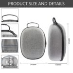 Para Meta Quest 3 VR bolsa de almacenamiento EVA estuche rígido bolso, Grey - Imagen 3