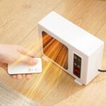 Calentador eléctrico de escritorio de 600W PTC calentamiento rápido ventilador cálido con ahorro de energía, Without Remote Control, With Remote Control