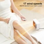Calentador eléctrico de escritorio de 600W PTC calentamiento rápido ventilador cálido con ahorro de energía, Without Remote Control, With Remote Control - Imagen 3