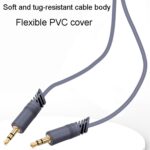 JINGHUA A240 Cable de audio macho a macho de 3,5 mm Cable de conexión de micrófono estéreo para teléfono celular y automóvil, 20m - Imagen 2