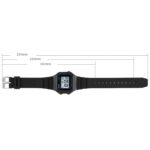 SKMEI 1698 Reloj digital luminoso con hebilla cuadrada deportiva multifuncional resistente al agua hasta 50 m - Imagen 4