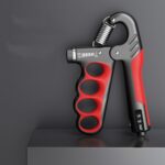 Ejercitador de músculos de brazo fortalecedor de agarre de mano ajustable de 5-100kg, Mechanical Counter Red