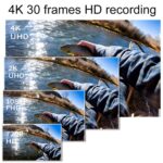 4K/30FPS 5G/2.4G HD Vídeo nocturno Cámara de pulgar con registro de conducción impermeable al aire libre, Battery Black - Imagen 4