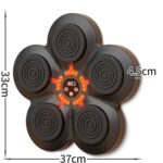 Boxeador electrónico montado en la pared sin perforaciones para el hogar de la máquina de boxeo con música Bluetooth inteligente con luz LED, without Glove - Imagen 2