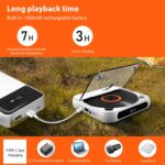 KC-918 Reproductor de CD Bluetooth Auriculares con pantalla táctil recargables Walkman de música pequeño - Imagen 4