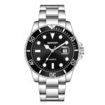 SANDA 1099 Reloj electrónico con correa de acero Reloj de cuarzo para hombre Reloj de pulsera personalizado simple