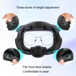 AMVR Q3FC1 para máscara Meta Quest3, material de cuero transpirable de seda de hielo - Imagen 4