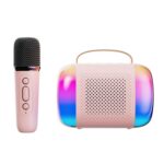 Altavoz Bluetooth portátil Audio inalámbrico para Karaoke en casa y al aire libre, Y5 1 Microphone