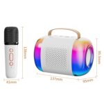 Altavoz Bluetooth portátil Audio inalámbrico para Karaoke en casa y al aire libre, Y5 1 Microphone - Imagen 2