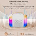 Altavoz Bluetooth portátil Audio inalámbrico para Karaoke en casa y al aire libre, Y5 1 Microphone - Imagen 3