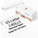 Papel térmico de secado rápido para escritura, larga duración de 10 años para impresora M832/M833/M834/M835, Phomemo 2rolls /Box Letter