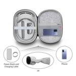JYS-APP001 para Apple Vision Pro, bolsa de almacenamiento para auriculares, bolsa portátil antiarañazos para gafas VR, Gray Felt - Imagen 3