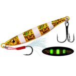 PROBEROS LF126 Plomo de fundición largo, cebo para peces, pesca en mar de agua dulce, señuelos de peces, lentejuelas, 15g