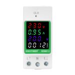 SINOTIMER Carril DIN AC Pantalla digital Voltaje actual Potencia Electricidad Probador multifunción, SDM012-1