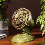 Mini ventilador eléctrico silencioso de escritorio de oficina ventilador Retro USB de escritorio para exteriores