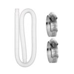 Para reemplazo de bomba de filtro de piscina Intex, 1 Hose 2 Clamps