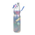 Taza de agua de refrigeración por pulverización para entrenamiento deportivo al aire libre de verano de 470ml, Geometry 3-layers