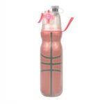 Taza de agua de refrigeración por pulverización para entrenamiento deportivo al aire libre de verano de 470ml, Basketball 3-layers