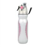 Taza de agua de refrigeración por pulverización para entrenamiento deportivo al aire libre de verano de 470ml, Baseball 3-layers
