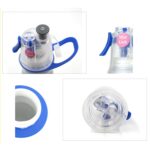 Taza de agua de refrigeración por pulverización para entrenamiento deportivo al aire libre de verano de 470ml, Pure Yellow 2-layers - Imagen 3