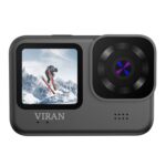 VIRAN V9 4K Pantalla de doble color Cámara de acción antivibración para buceo Grabadora de viaje para ciclismo al aire libre, V9(Square)