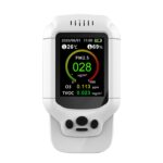 Detector de calidad del aire 8 en 1 PM2.5/PM1.0/PM10/HCHO/TVOC/O3/Monitor de temperatura/humedad