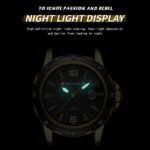 BINBOND B9696 Reloj de cuarzo resistente al agua luminoso con calendario para exteriores, White Steel-White, White Steel-Black, White Steel-Blue, Full Gold-Black-Gold Nail, Black Steel-Black-White Nail - Imagen 4