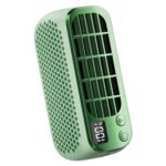 Mini ventilador de luz nocturna para exteriores, portátil, sin aspas, con pantalla Digital y carga USB