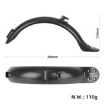 Guardabarros trasero de plástico para patinete Xiaomi M365/1S/PRO, 4 orificios, 8,5 pulgadas, Fender+Tail Light Set - Imagen 3