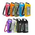 2 en 1 bolso cruzado de ciclismo al aire libre para teléfono móvil bolsa impermeable para natación de PVC, 5L - Imagen 2