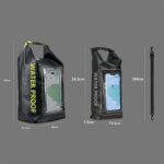 2 en 1 bolso cruzado de ciclismo al aire libre para teléfono móvil bolsa impermeable para natación de PVC, 5L - Imagen 4