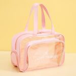 Bolsa de playa impermeable para natación, artículos de tocador y cosméticos, Pink with Shoe Warehouse