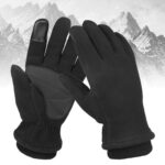 1 par de guantes antideslizantes cálidos de invierno de lana basculante guantes deportivos para montar al aire libre, L - Imagen 2