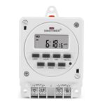 Controlador programable del interruptor 16A del temporizador programable de 7 días de Smart Digital con la base de montaje, SINOTIMER TM618E -2 220V