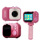 Mini cámara de vídeo digital para niños con pantalla IPS de 2,4 pulgadas y doble lente de 48 MP, With 32G TF Card Blue Fox - Imagen 2