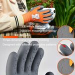 1 par de guantes TPE con dibujos animados para niños, guantes protectores antideslizantes resistentes al desgaste para hámster y loro, antiarañazos para morder, para estudiantes de jardinería, S Yellow - Imagen 4
