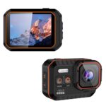 Cámara de buceo SC002 4K/60FPS IP68 impermeable, WiFi, HD, minicámara para deportes al aire libre, Black+128G